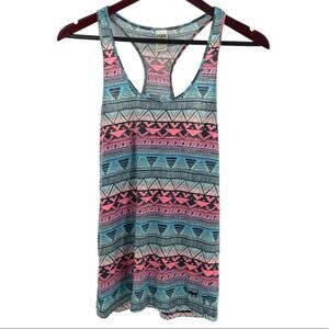 PINK Victoria’s Secret tank top size medium pink blue boho southwest